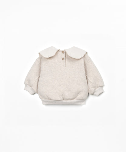 Sweater with Collar Tones Play Up