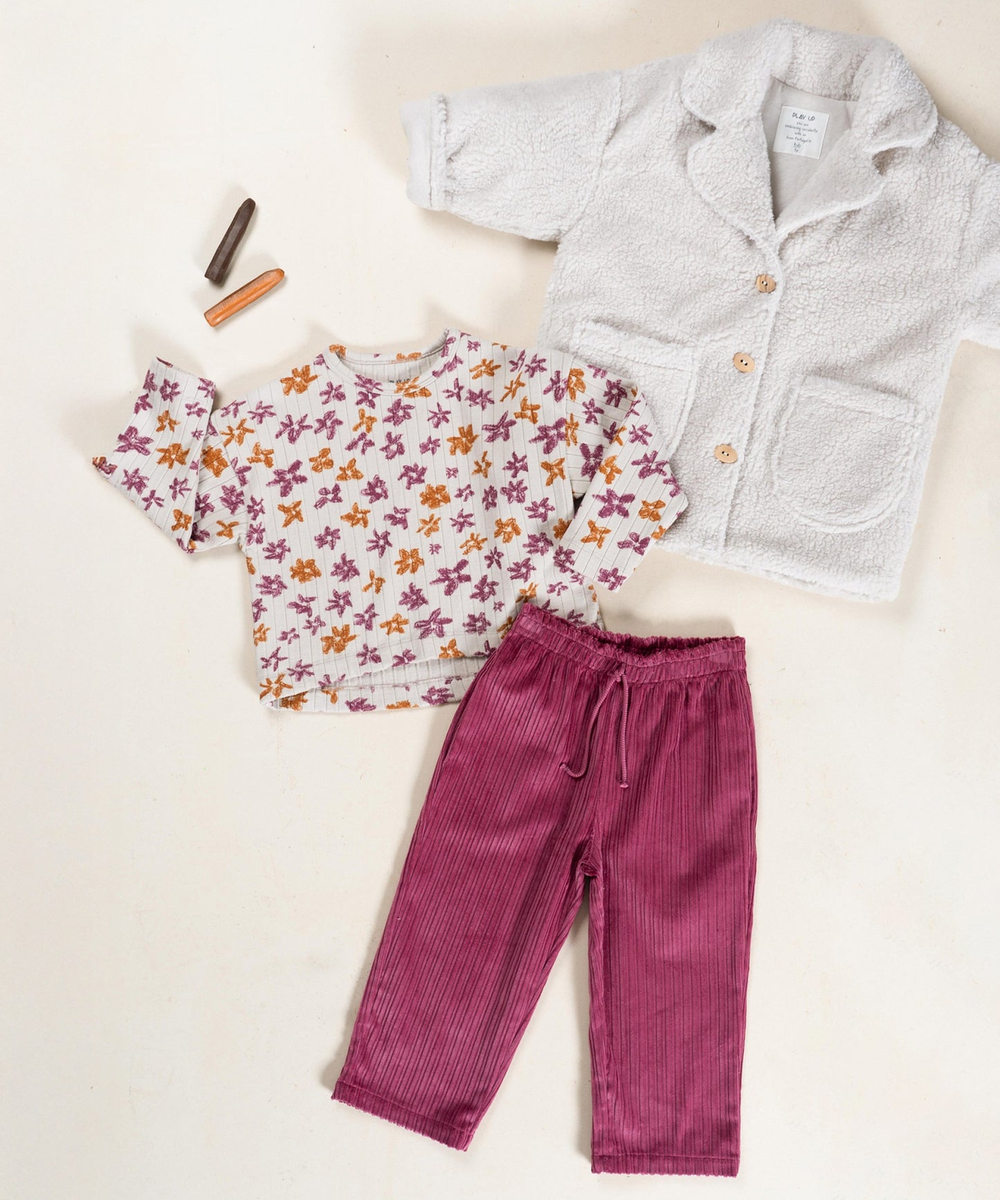 Corduroy Trousers Beetroot Play Up