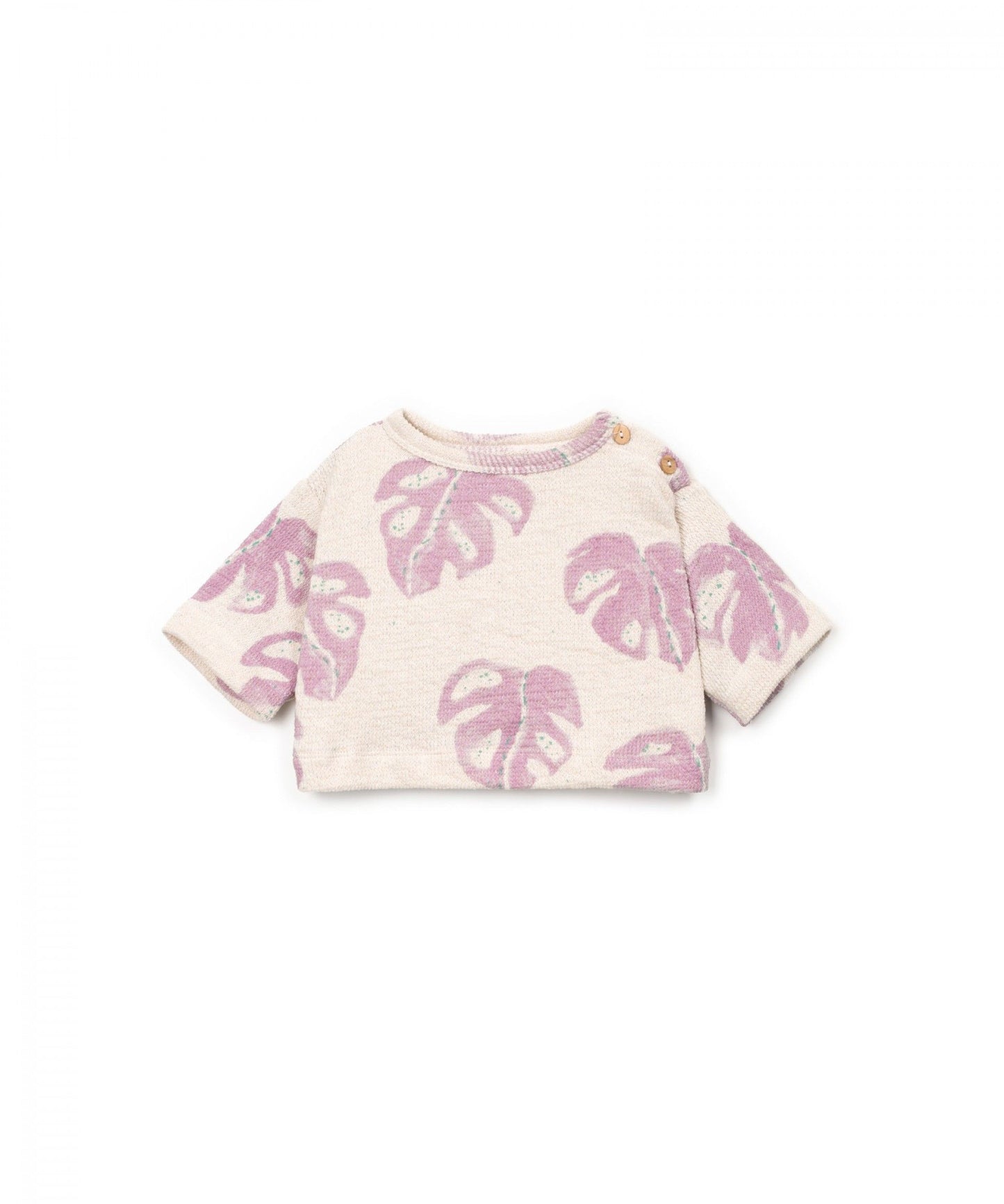 Printed Jersey Sweater Monstera Play Up