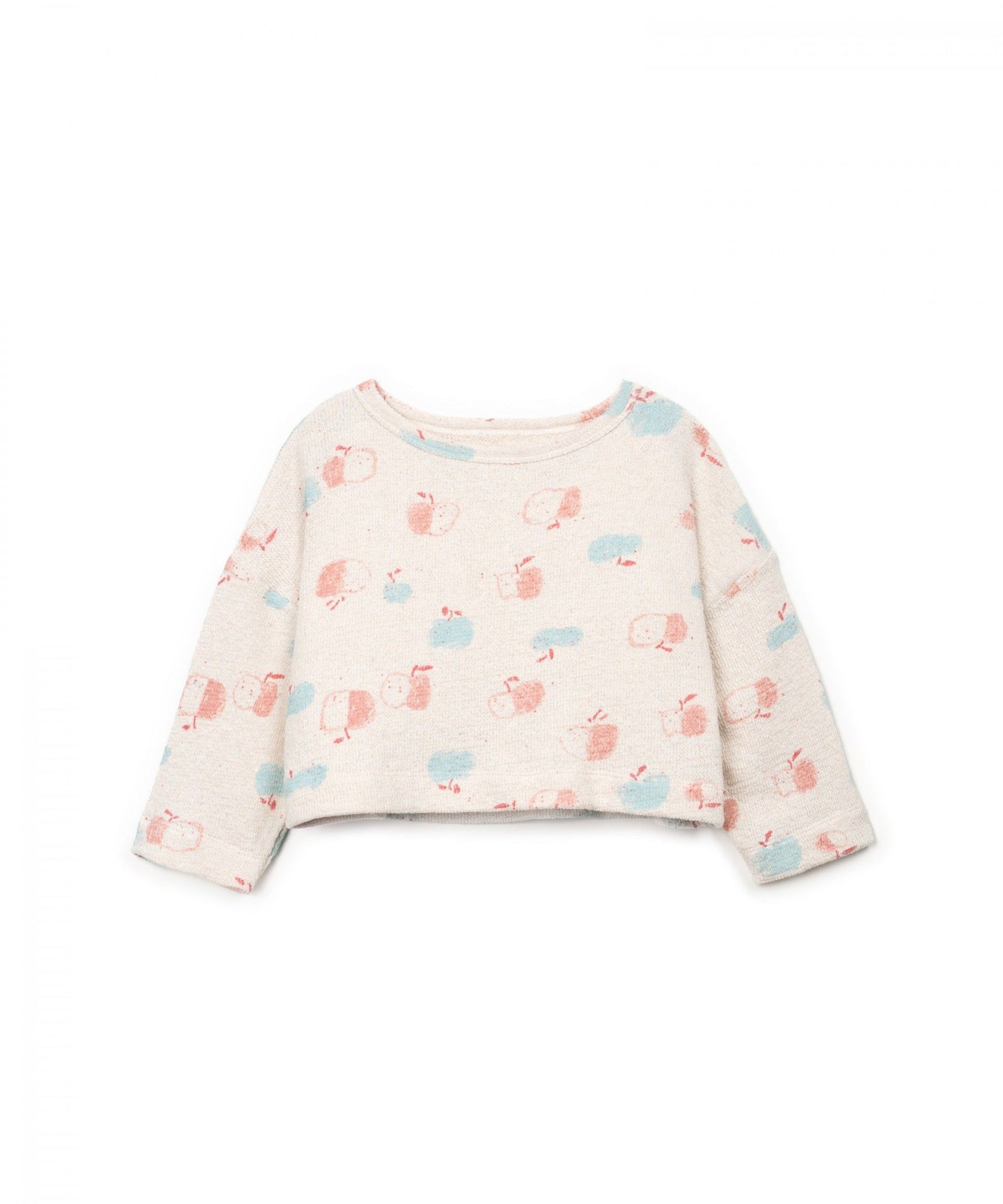 Printed Jersey Sweater Apples Play Up