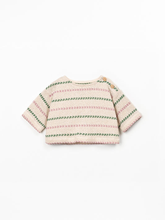 Striped Jersey Sweater Sculpture Play Up