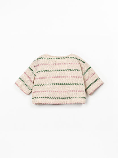 Striped Jersey Sweater Sculpture Play Up