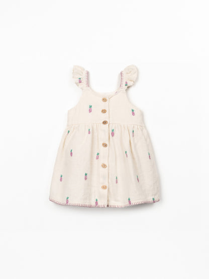 Woven Dress Pineapples Cru Play Up