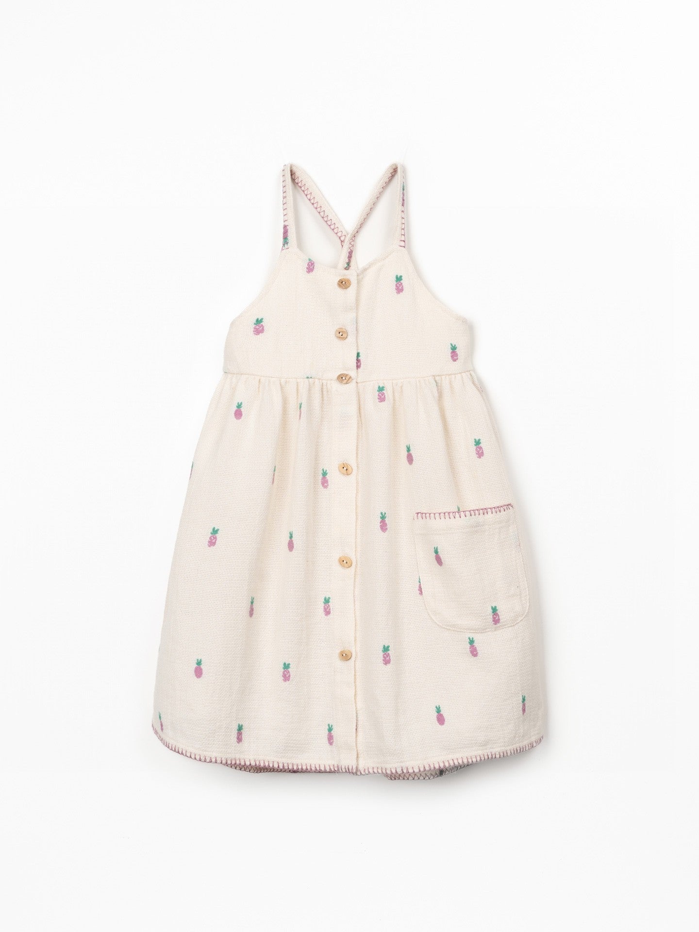 Woven Dress Pineapples Bio Resin Play Up