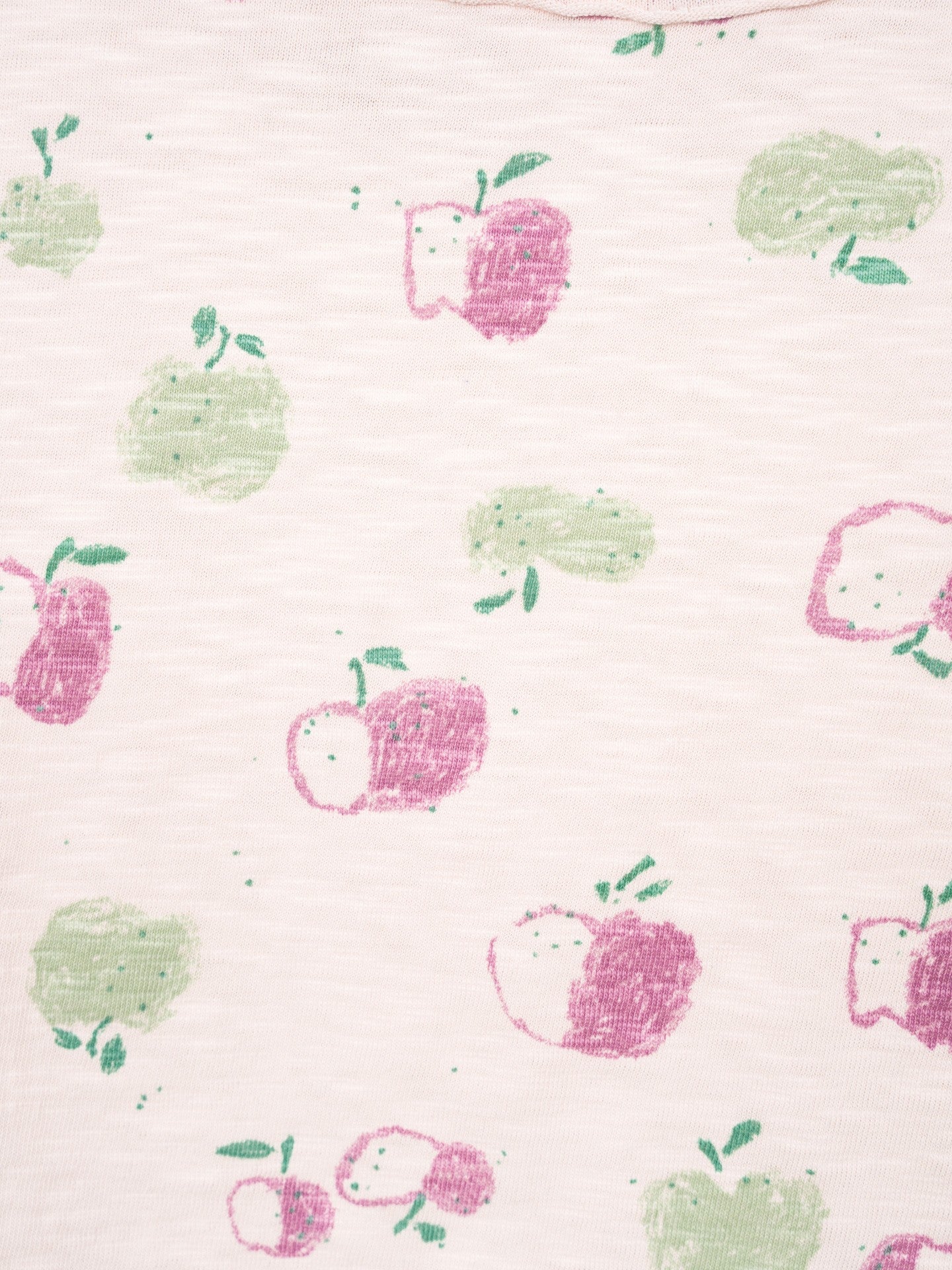 Wide Neck T-Shirt Apples Floral Play Up