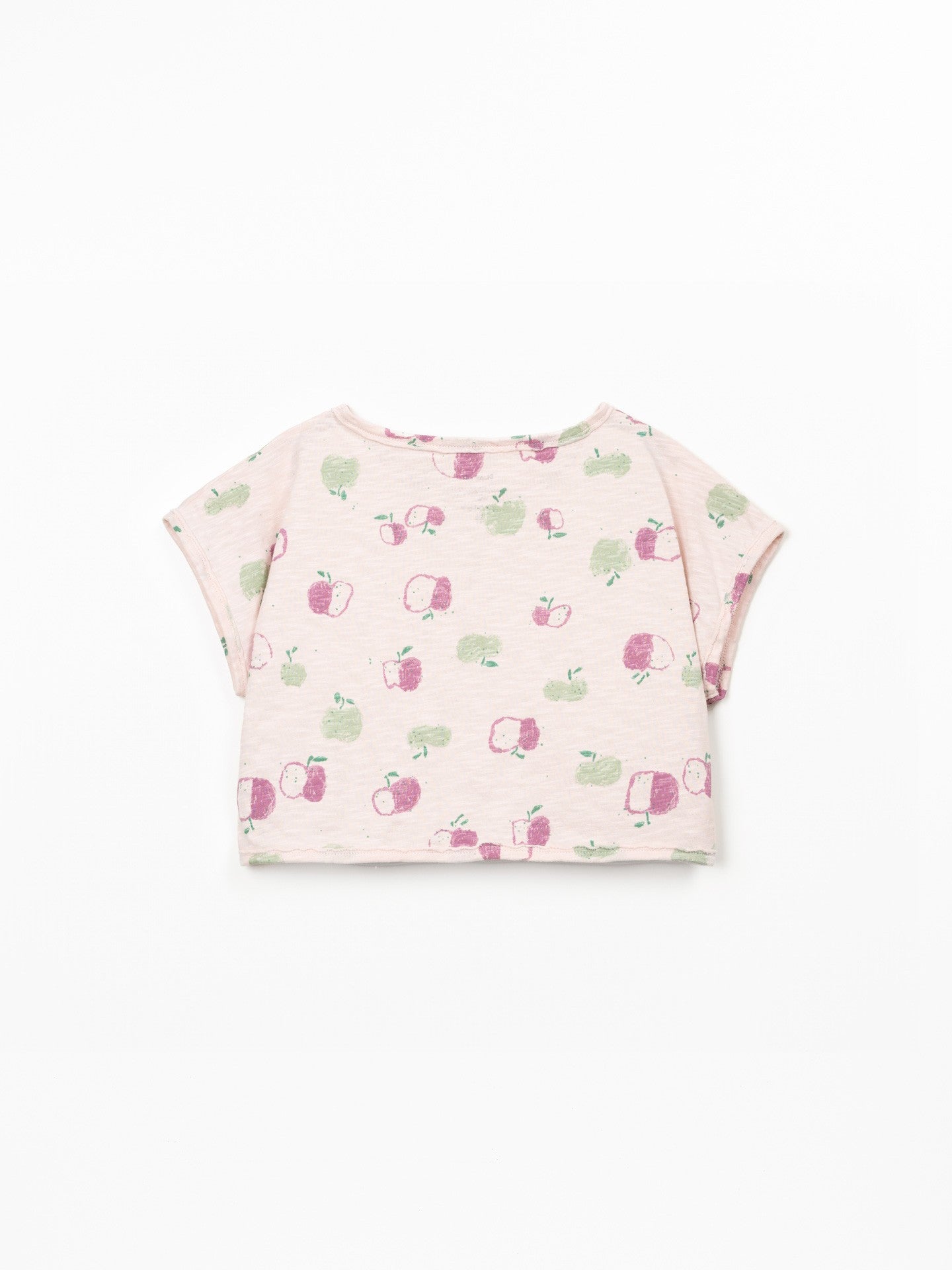 Wide Neck T-Shirt Apples Floral Play Up