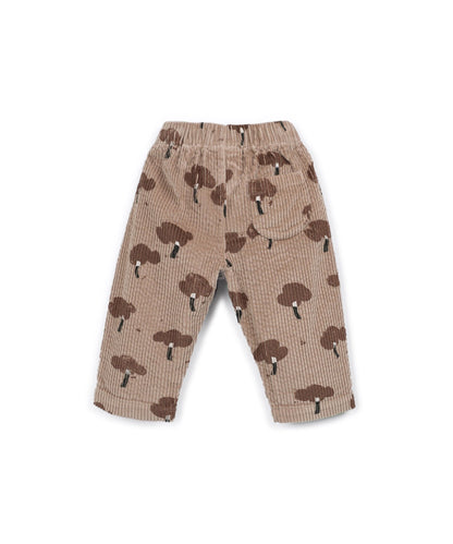 Printed Corduroy Trousers Drawing Play Up