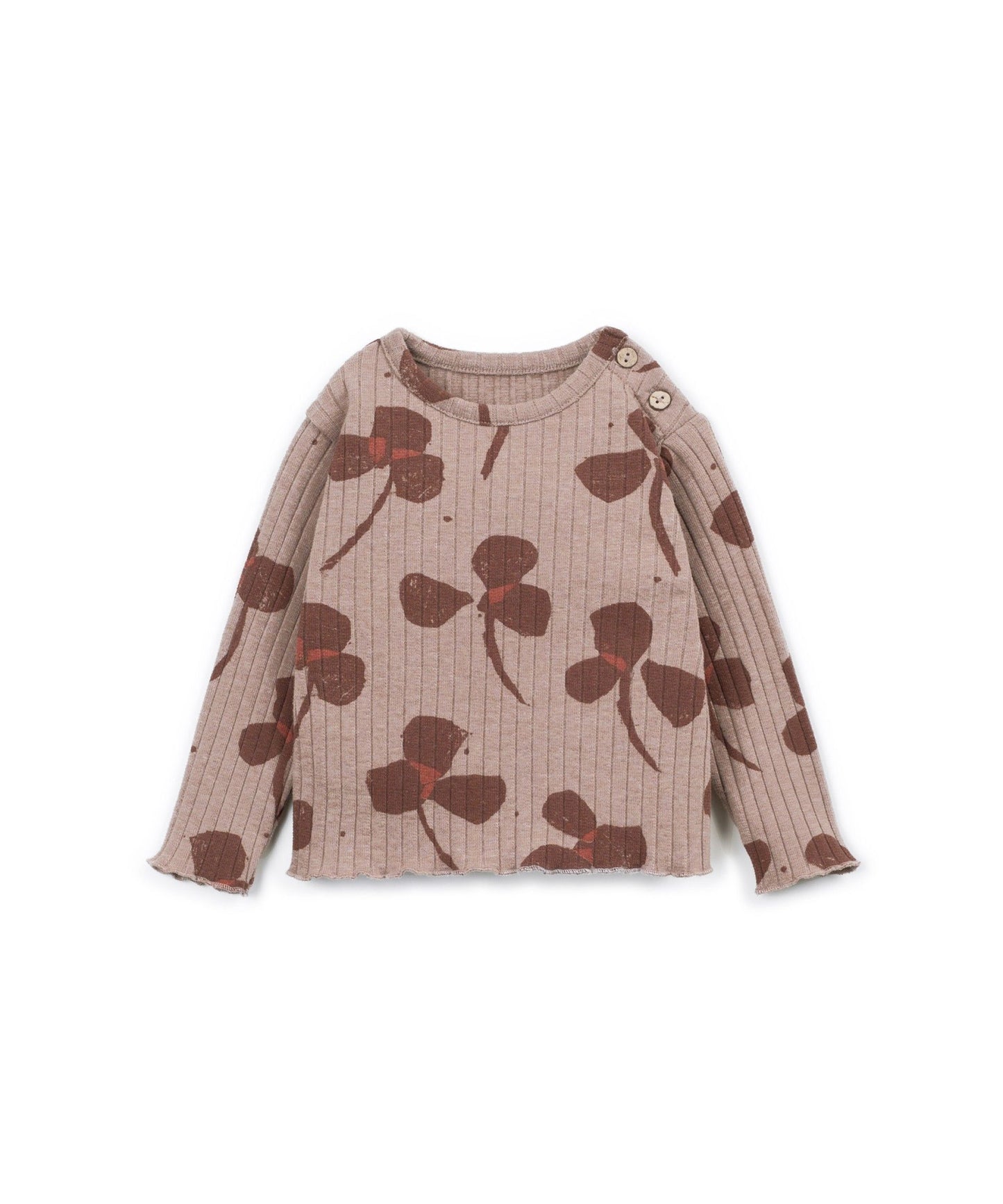 Rib Longsleeve Shirt Drawing Play Up