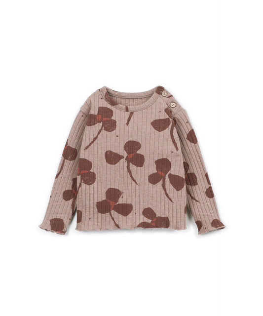 Rib Longsleeve Shirt Clover Drawing Play Up