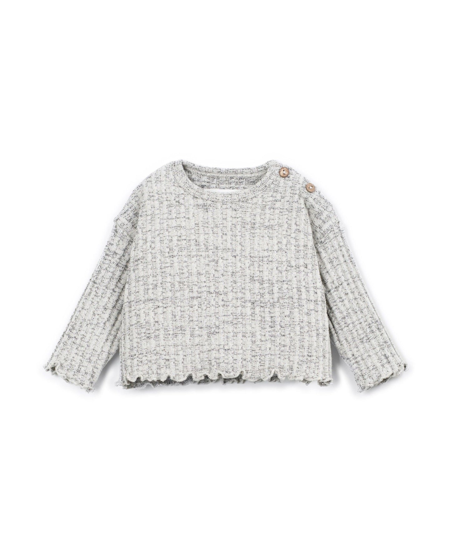 Rib Sweater Cat Play Up