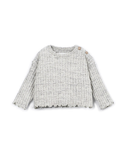 Rib Sweater Cat Play Up