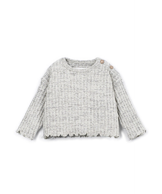 Rib Sweater Cat Play Up