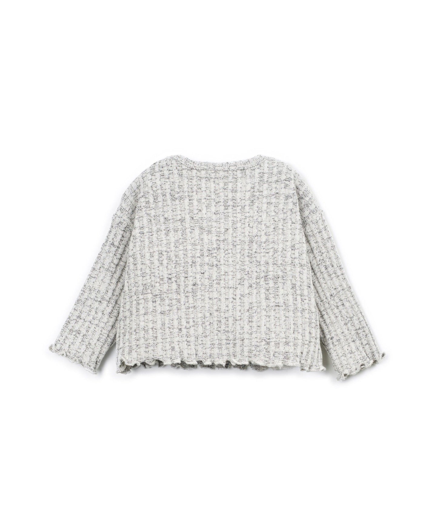 Rib Sweater Cat Play Up