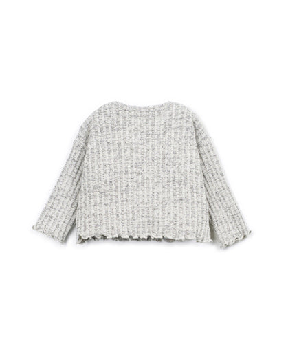 Rib Sweater Cat Play Up