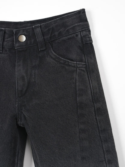 Denim Trousers Pockets Black Play Up