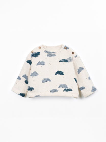 Sweater Clouds Light Blue Play Up