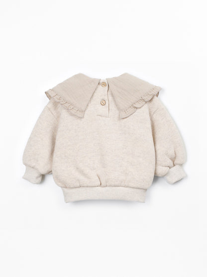 Collar Sweater Beige Play Up