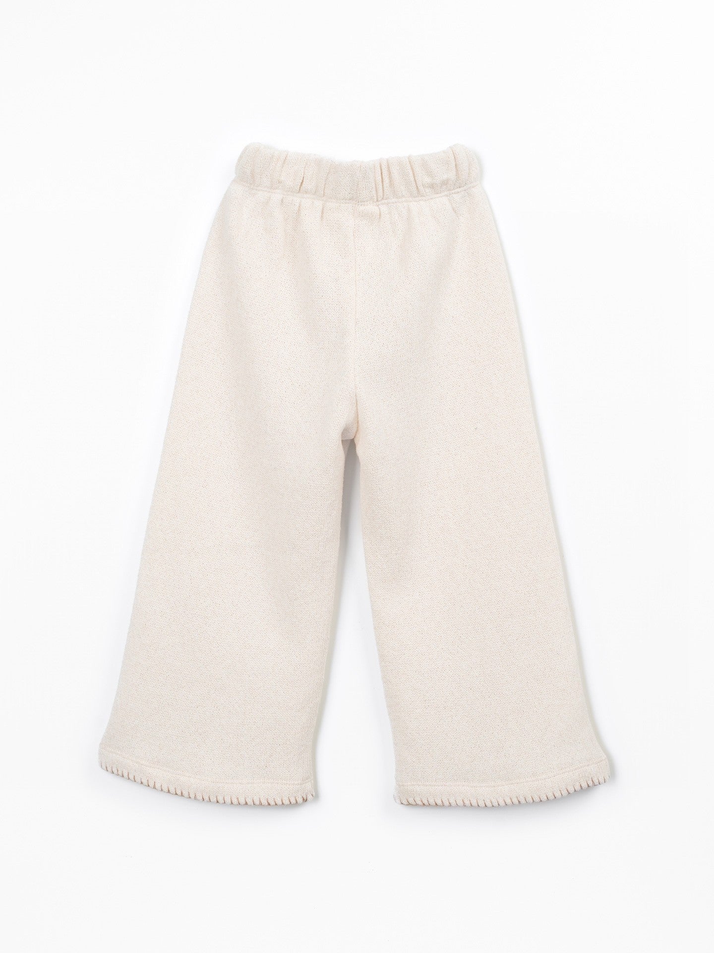 Jersey Trousers Beige Knit Up