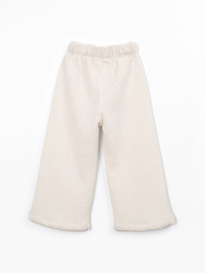 Jersey Trousers Beige Knit Up