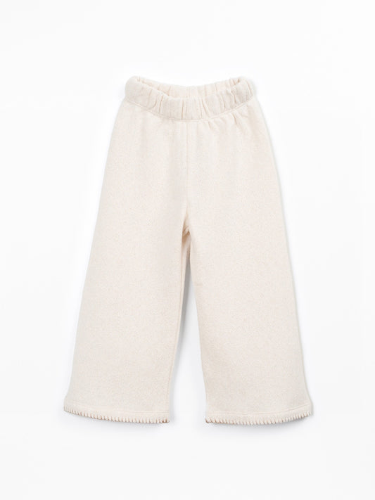 Jersey Trousers Beige Knit Up