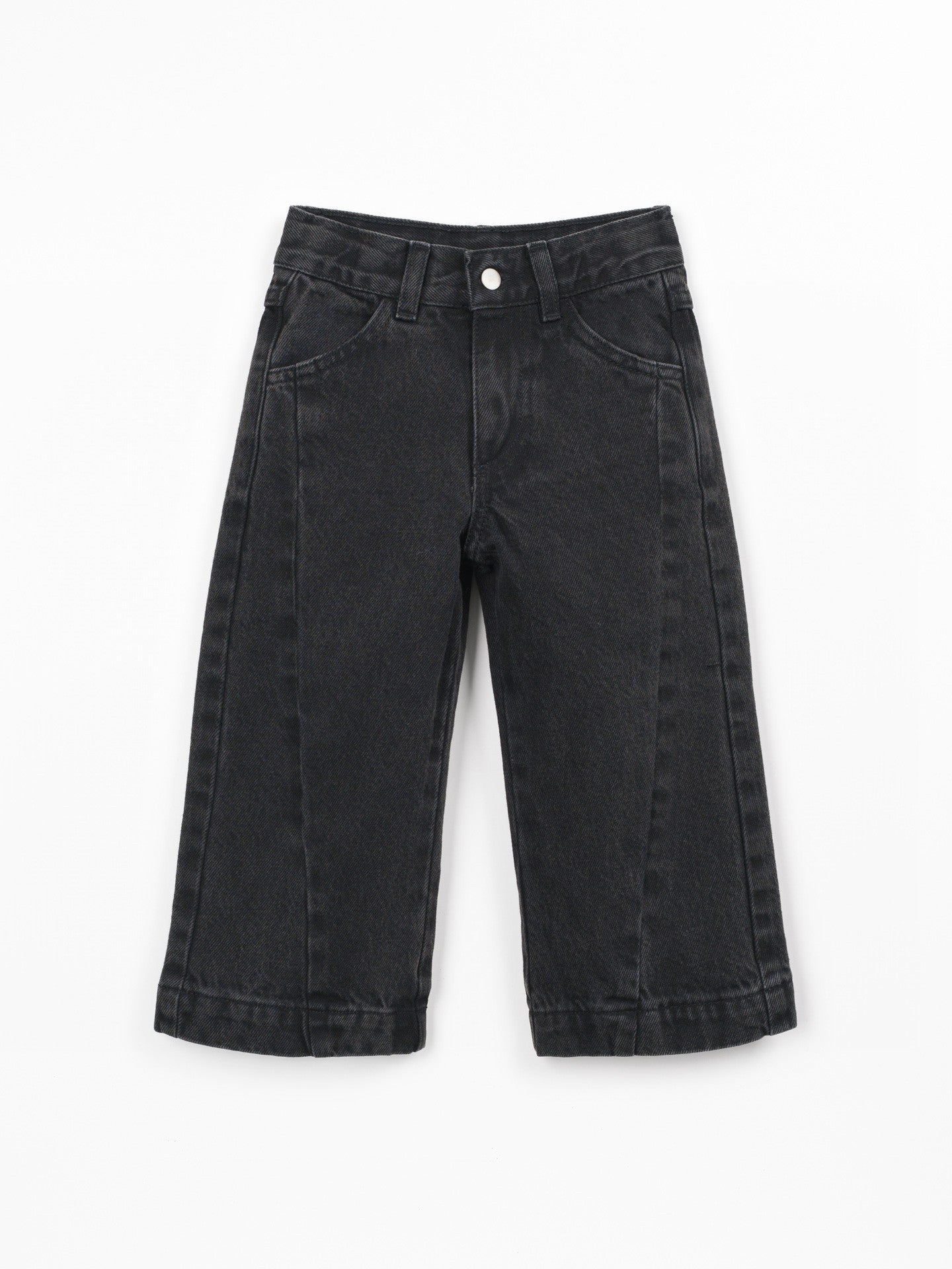 Denim Trousers Pockets Black Play Up