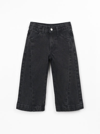 Denim Trousers Pockets Black Play Up