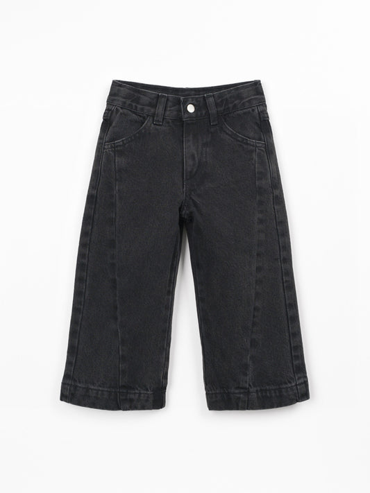 Denim Trousers Pockets Black Play Up