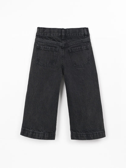 Denim Trousers Pockets Black Play Up