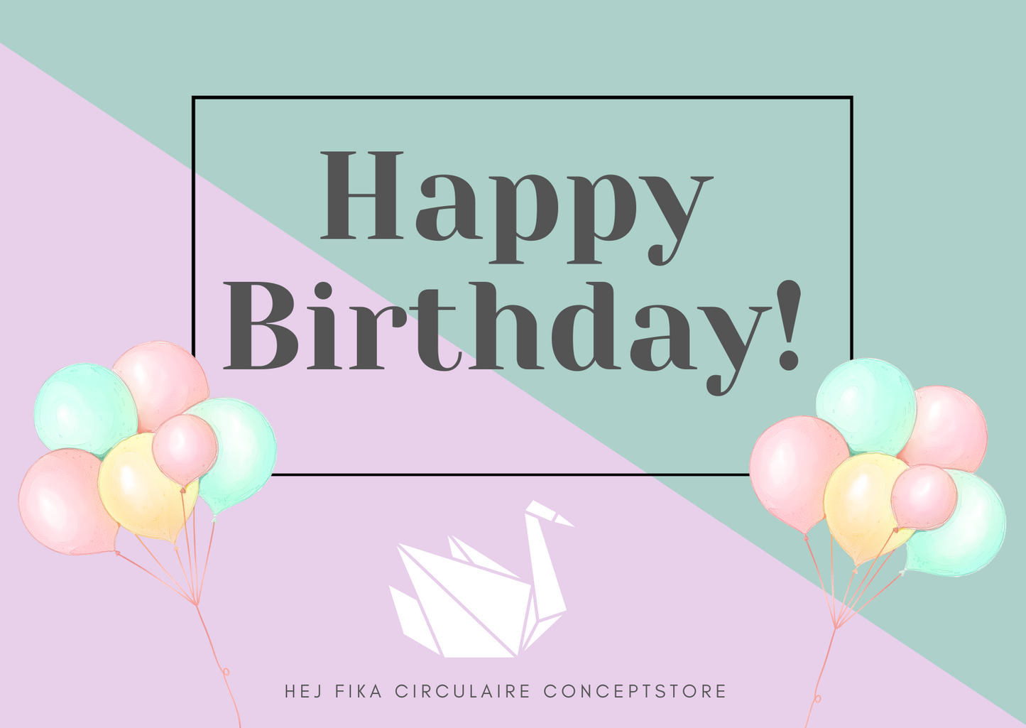 Online Cadeaubon - Happy Birthday! Lavender