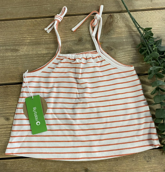 Lina Top Stripes Red Orange Lily Balou
