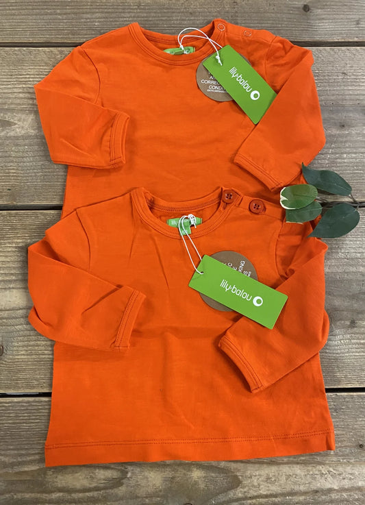 Francis Baby Shirt Tangerine Red Lily Balou