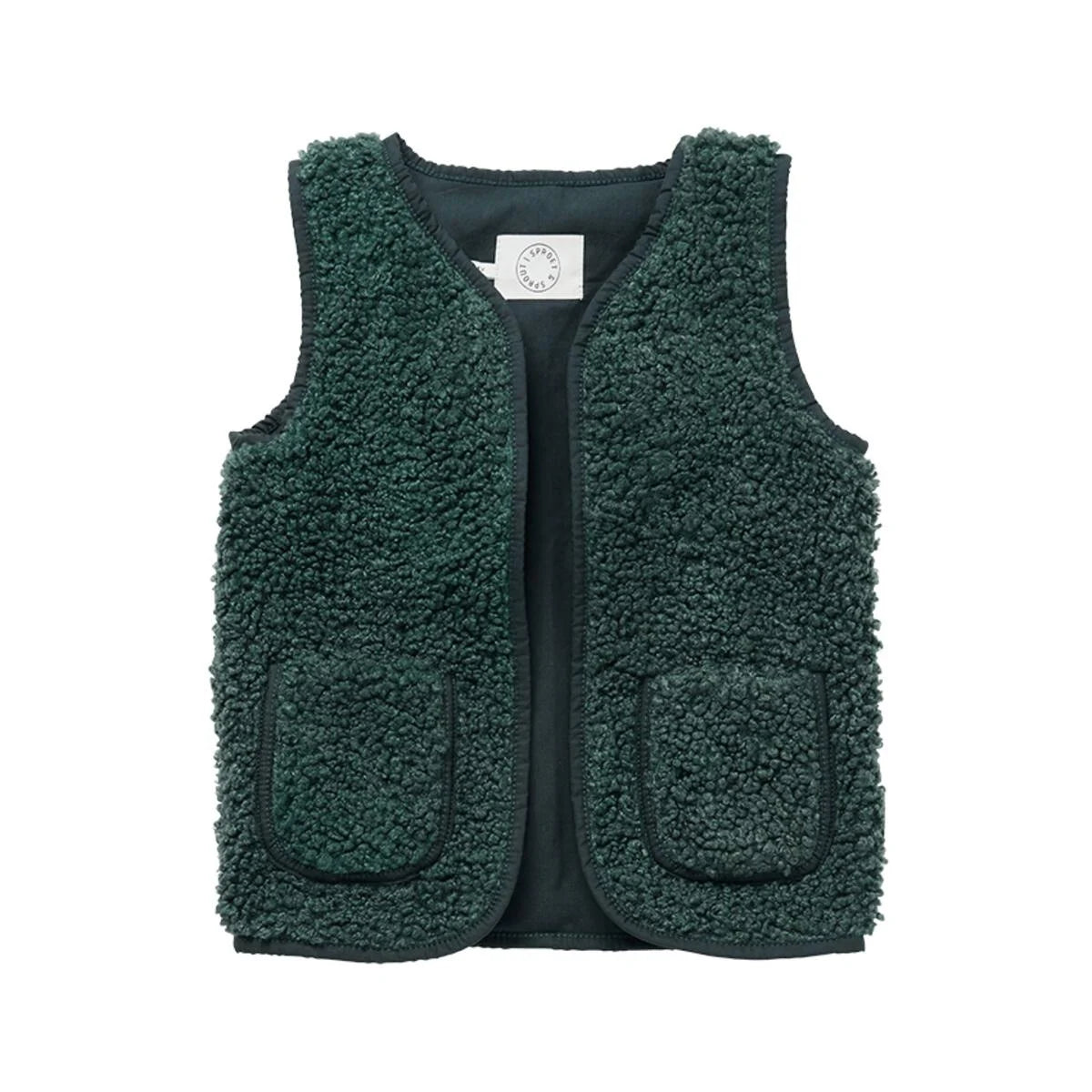 Teddy Gilet Smoke Pine Sproet & Sprout