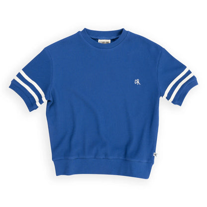 Sweater Short Sleeve with Embroidery and Taping Marbles CarlijnQ