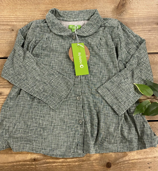 Odette Shirt Texture Green Lily Balou