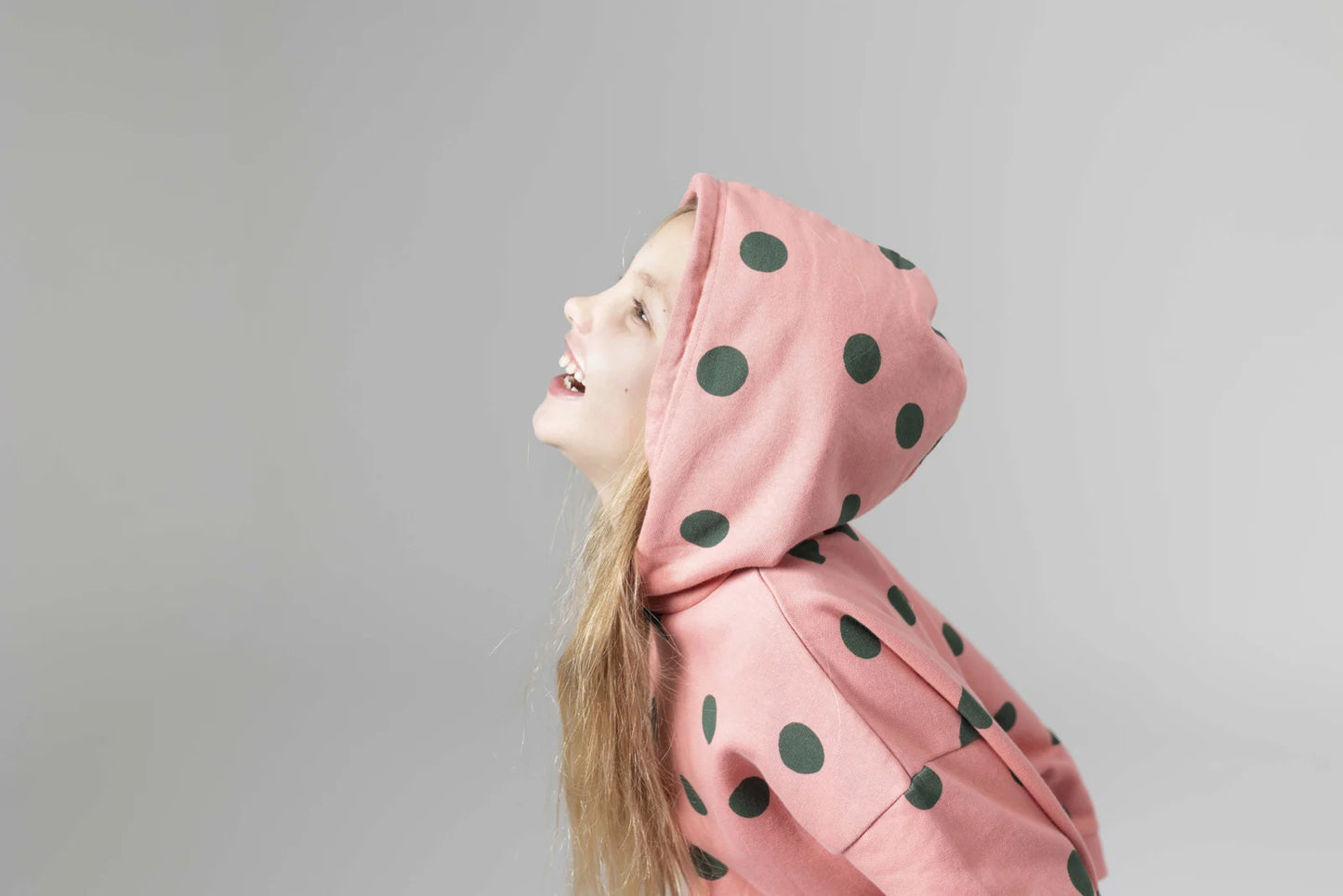 Hoody Dress Strawberry Dot Mingo