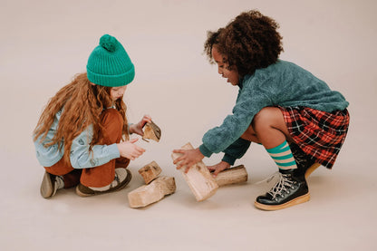 Skirt Flannel Check Barn Red Sproet & Sprout