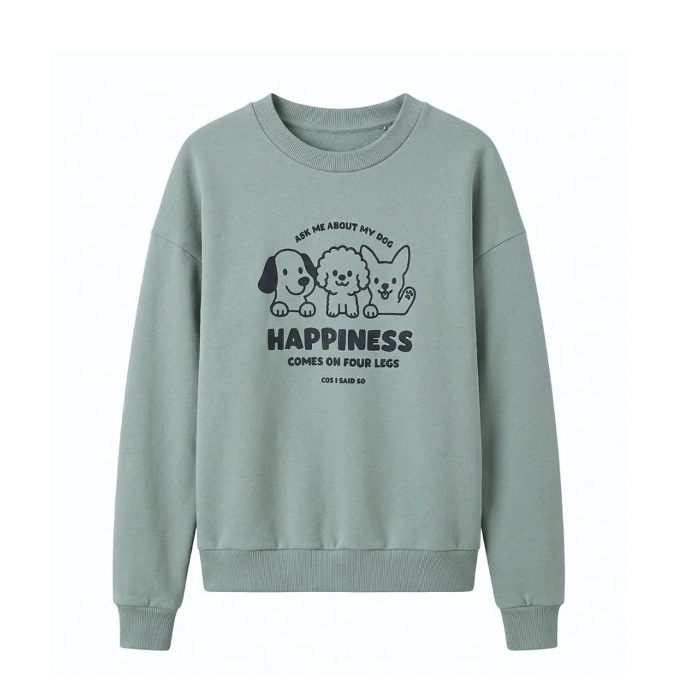 Sweater Dogs Silver Blue Cos I Said So