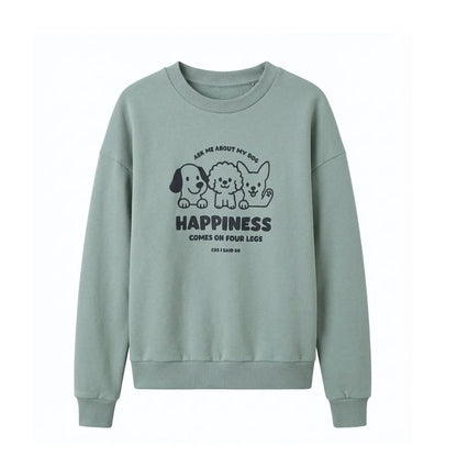 Sweater Dogs Silver Blue Cos I Said So