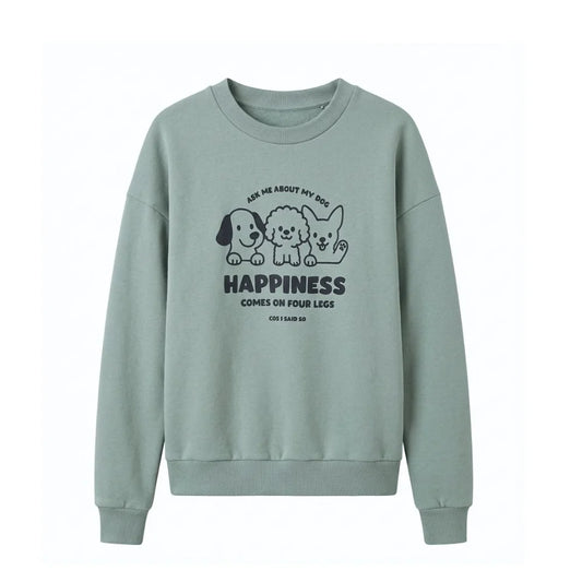 Sweater Dogs Silver Blue Cos I Said So