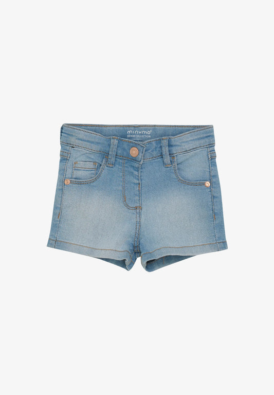Shorts Girl Power Stretch Light Denim Minymo