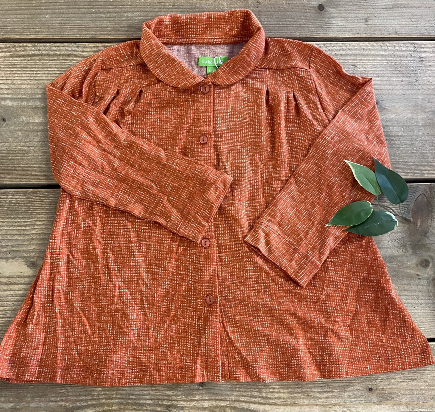 Odette Shirt Texture Red Lily Balou