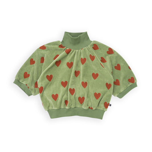 Girls Sweater Turtleneck Hearts CarlijnQ