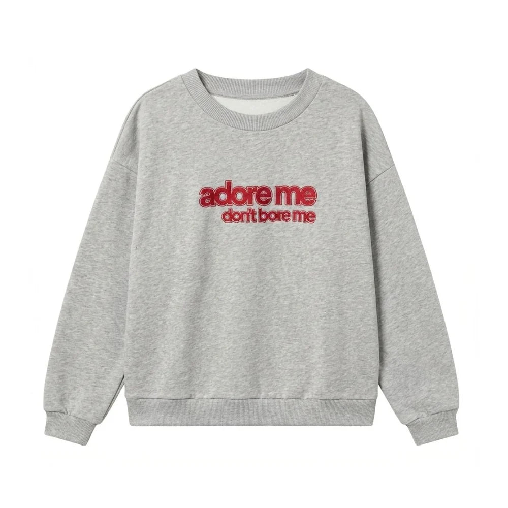 Sweater Adore Me Grey Melange Cos I Said So