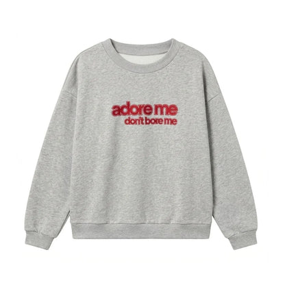 Sweater Adore Me Grey Melange Cos I Said So