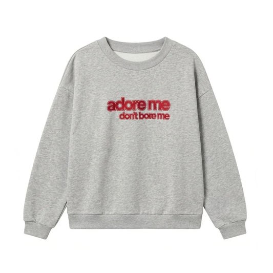Sweater Adore Me Grey Melange Cos I Said So