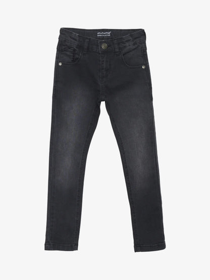 Jeans Boy Stretch Slim Fit Grey Black Minymo