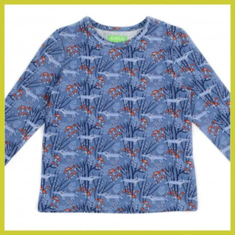 Francis Baby Shirt Wolves Blue Lily Balou