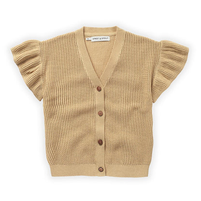 Girls Knitted Cardigan Almond Sproet & Sprout