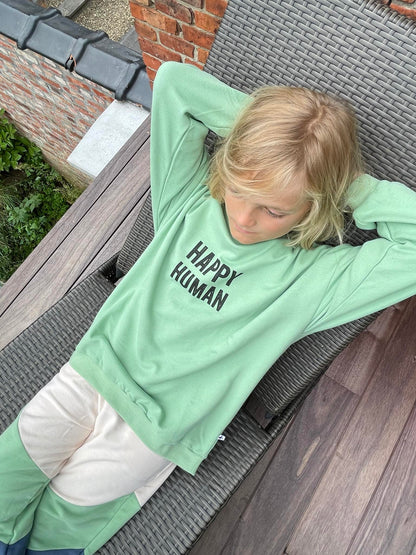Sweater Happy Human Fair Green Cos I Said So