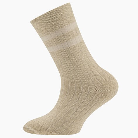 Kousen Ribbed/Glitter Latte Gold Ewers